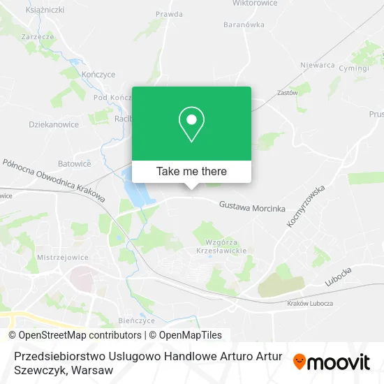 Карта Przedsiebiorstwo Uslugowo Handlowe Arturo Artur Szewczyk