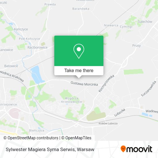 Sylwester Magiera Syma Serwis map