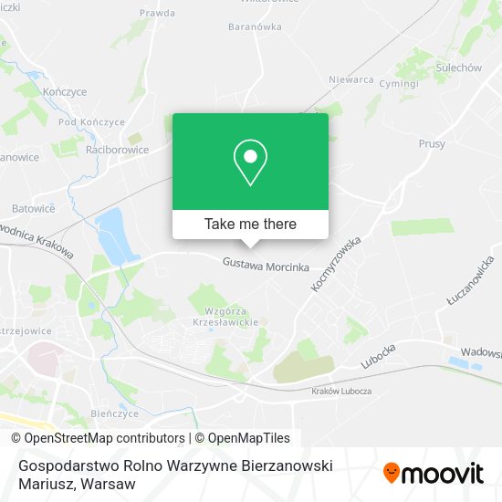 Gospodarstwo Rolno Warzywne Bierzanowski Mariusz map