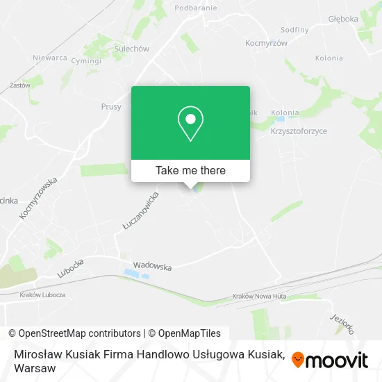 Карта Mirosław Kusiak Firma Handlowo Usługowa Kusiak