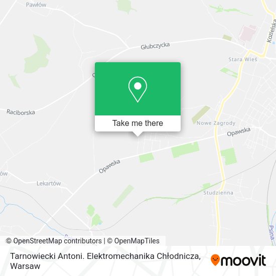 Tarnowiecki Antoni. Elektromechanika Chłodnicza map