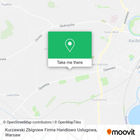 Kurzawski Zbigniew Firma Handlowo Usługowa map