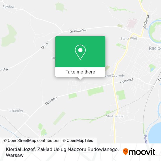 Kierdal Józef. Zakład Usług Nadzoru Budowlanego map