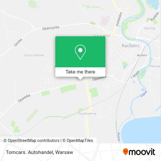 Tomcars. Autohandel map