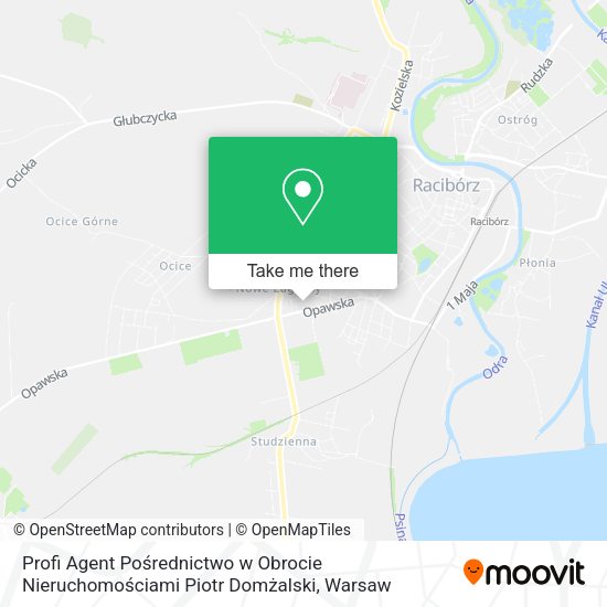 Profi Agent Pośrednictwo w Obrocie Nieruchomościami Piotr Domżalski map