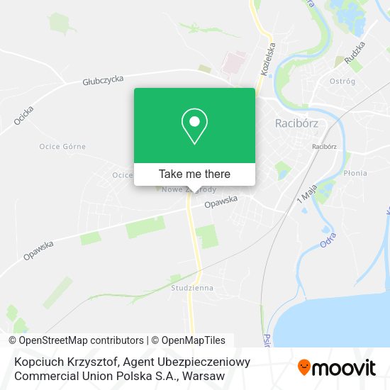 Kopciuch Krzysztof, Agent Ubezpieczeniowy Commercial Union Polska S.A. map