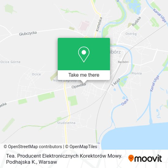 Tea. Producent Elektronicznych Korektorów Mowy. Podhajska K. map