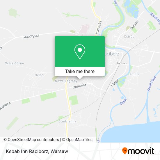 Kebab Inn Racibórz map