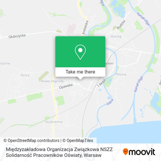 Międzyzakładowa Organizacja Związkowa NSZZ Solidarność Pracowników Oświaty map