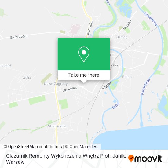 Glazurnik Remonty-Wykończenia Wnętrz Piotr Janik map