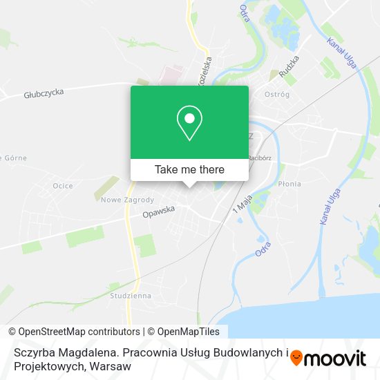 Sczyrba Magdalena. Pracownia Usług Budowlanych i Projektowych map