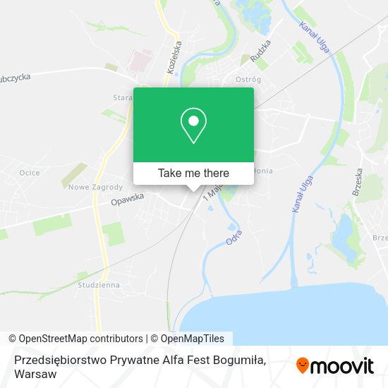 Przedsiębiorstwo Prywatne Alfa Fest Bogumiła map