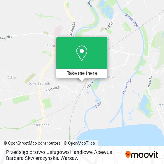 Przedsiębiorstwo Usługowo Handlowe Abewus Barbara Skwierczyńska map