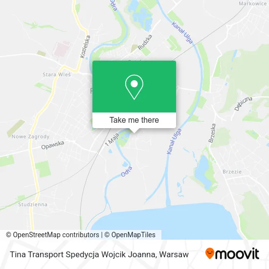 Карта Tina Transport Spedycja Wojcik Joanna