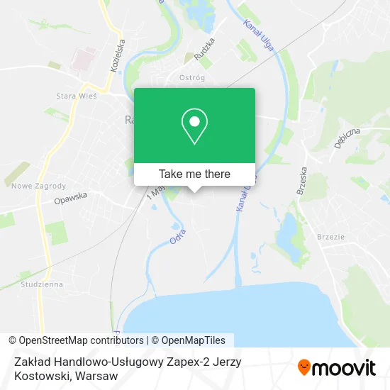 Карта Zakład Handlowo-Usługowy Zapex-2 Jerzy Kostowski