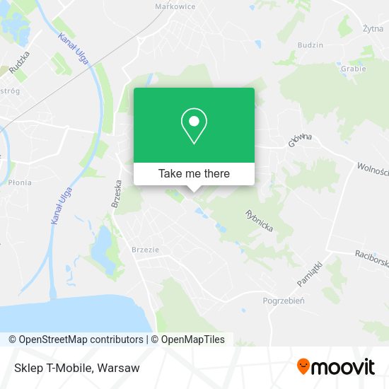 Sklep T-Mobile map