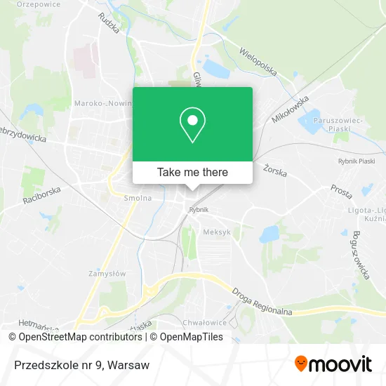 Карта Przedszkole nr 9