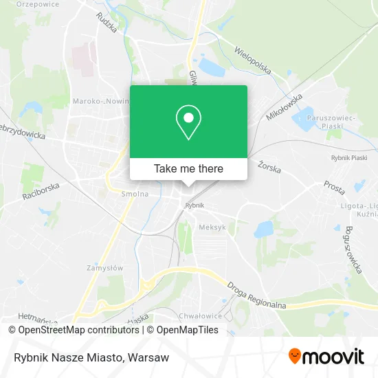 Карта Rybnik Nasze Miasto