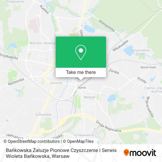 Bańkowska Żaluzje Pionowe Czyszczenie i Serwis Wioleta Bańkowska map