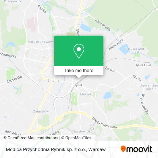 Medica Przychodnia Rybnik sp. z o.o. map