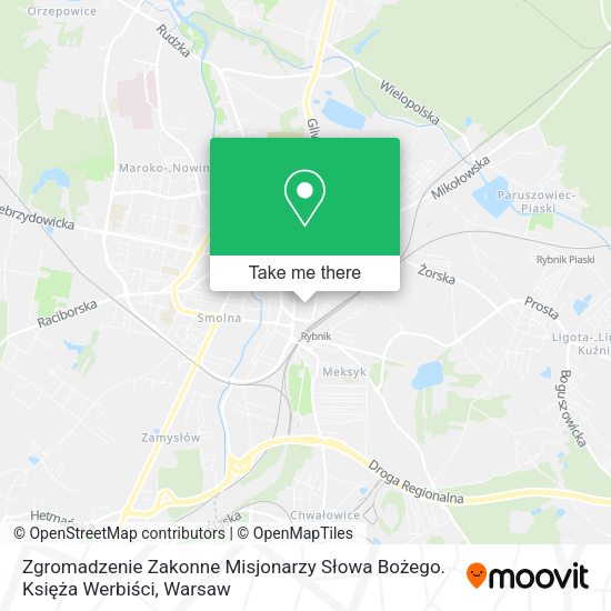 Zgromadzenie Zakonne Misjonarzy Słowa Bożego. Księża Werbiści map