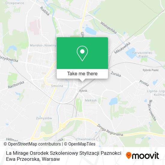 La Mirage Osrodek Szkoleniowy Stylizacji Paznokci Ewa Przeorska map