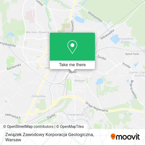 Карта Związek Zawodowy Korporacja Geologiczna