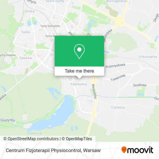Карта Centrum Fizjoterapii Physiocontrol