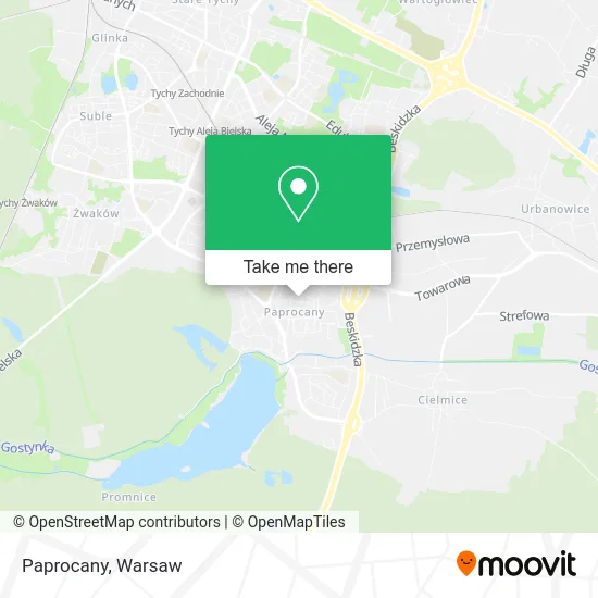 Карта Paprocany