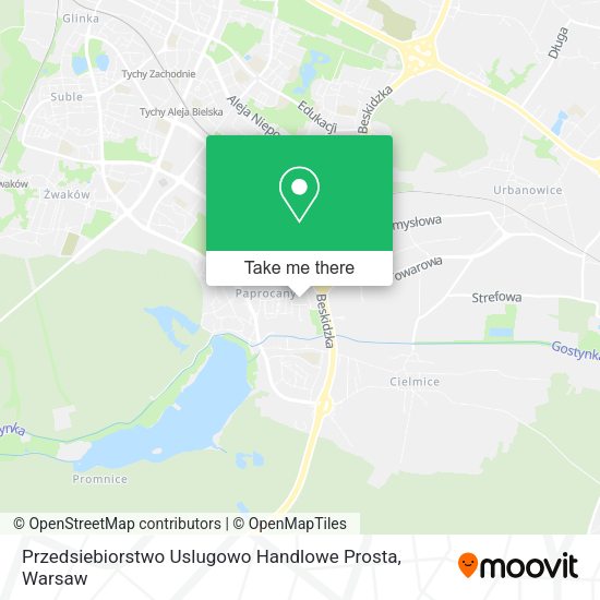 Przedsiebiorstwo Uslugowo Handlowe Prosta map