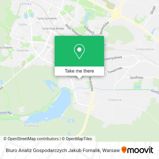 Biuro Analiz Gospodarczych Jakub Fornalik map