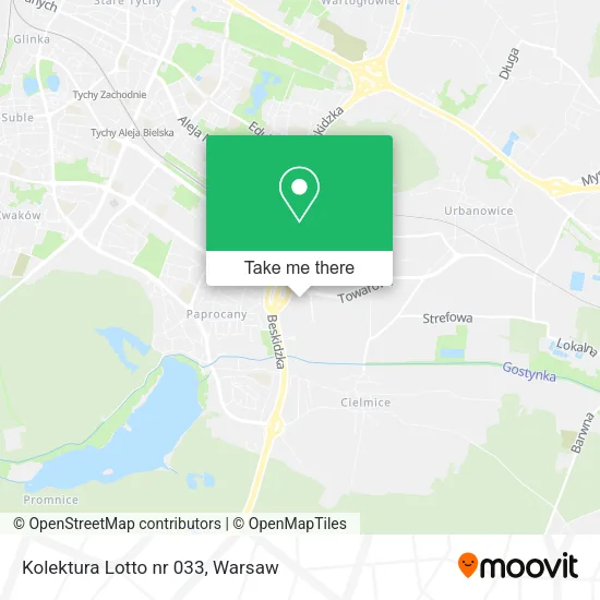 Карта Kolektura Lotto nr 033
