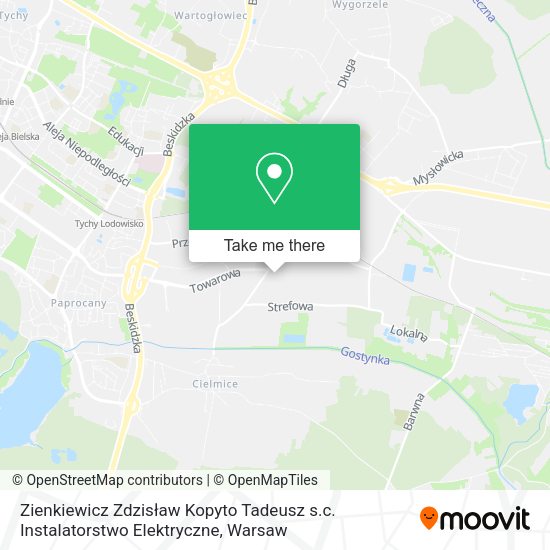 Zienkiewicz Zdzisław Kopyto Tadeusz s.c. Instalatorstwo Elektryczne map