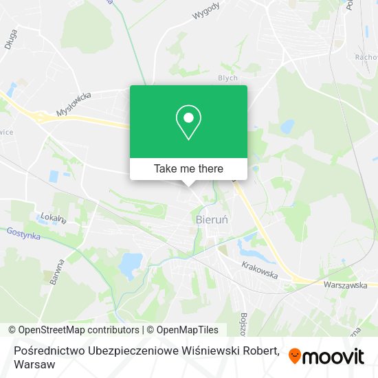 Pośrednictwo Ubezpieczeniowe Wiśniewski Robert map