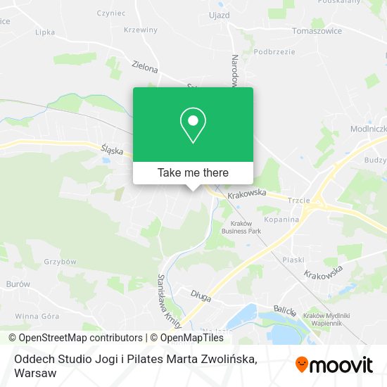 Oddech Studio Jogi i Pilates Marta Zwolińska map