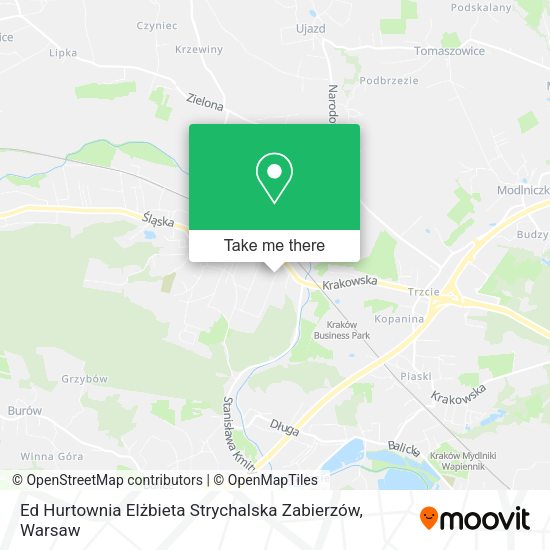 Ed Hurtownia Elżbieta Strychalska Zabierzów map