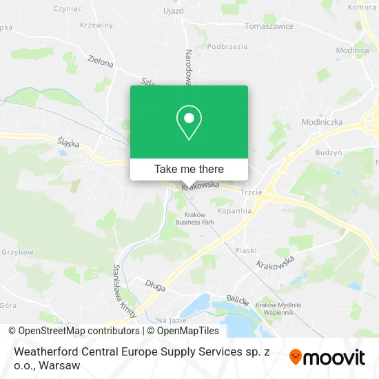 Карта Weatherford Central Europe Supply Services sp. z o.o.