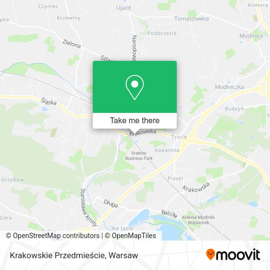 Krakowskie Przedmieście map