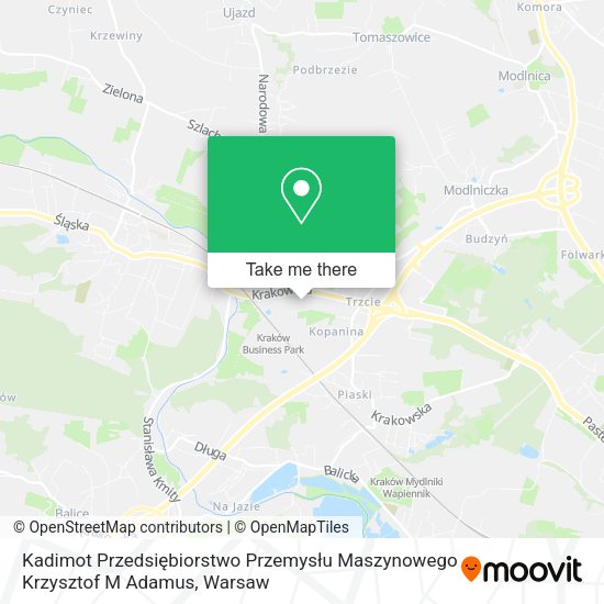 Kadimot Przedsiębiorstwo Przemysłu Maszynowego Krzysztof M Adamus map