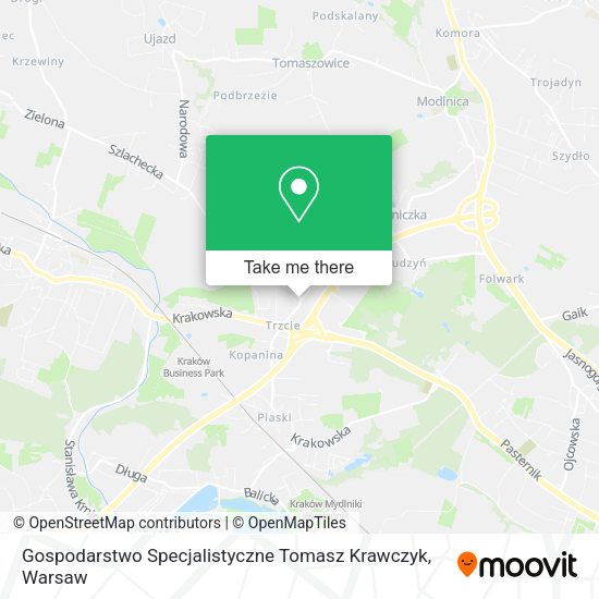 Gospodarstwo Specjalistyczne Tomasz Krawczyk map