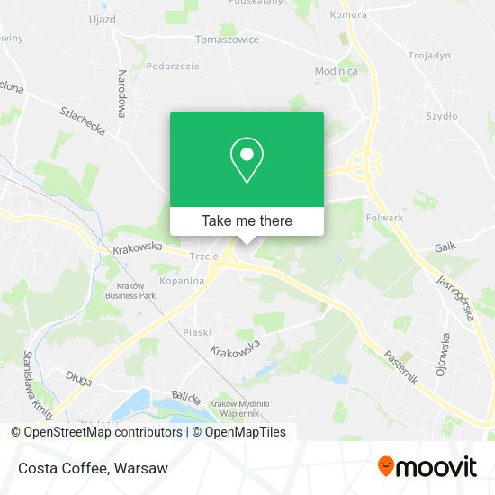 Costa Coffee map