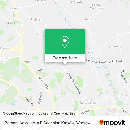 Карта Barbara Kozynacka E-Coaching Kraków