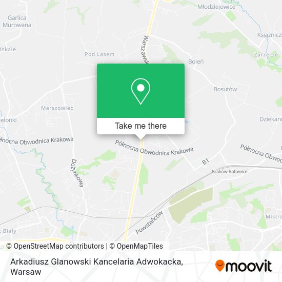 Arkadiusz Glanowski Kancelaria Adwokacka map