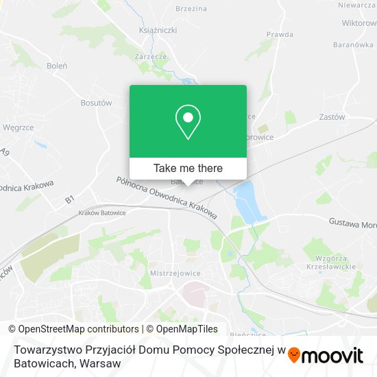 Towarzystwo Przyjaciół Domu Pomocy Społecznej w Batowicach map