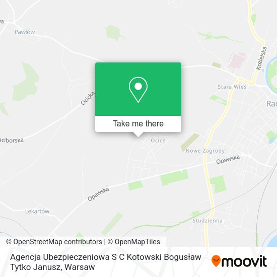 Agencja Ubezpieczeniowa S C Kotowski Bogusław Tytko Janusz map