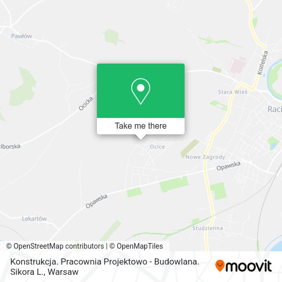 Konstrukcja. Pracownia Projektowo - Budowlana. Sikora L. map