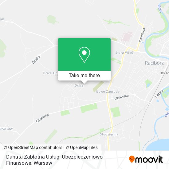 Danuta Zabłotna Usługi Ubezpieczeniowo-Finansowe map