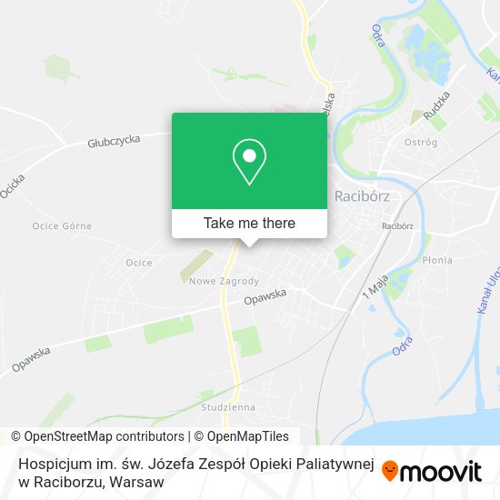 Hospicjum im. św. Józefa Zespół Opieki Paliatywnej w Raciborzu map