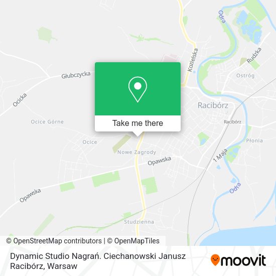 Dynamic Studio Nagrań. Ciechanowski Janusz Racibórz map