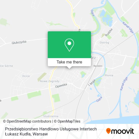 Przedsiębiorstwo Handlowo Usługowe Intertech Łukasz Kudła map